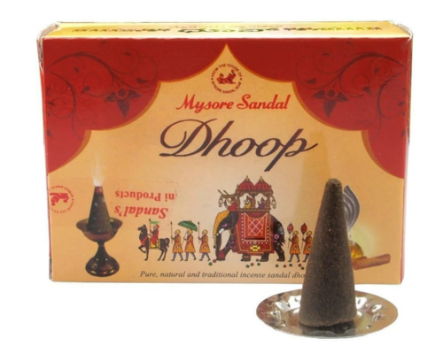 Mysore sandal dhoop pure & natural incense sandal dhoop 20 cones