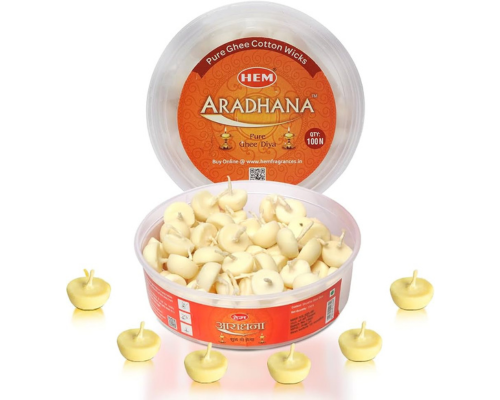 Pure shee cotton wicks aradhana pure ghee diya