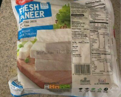 Paneer (cottage cheese)