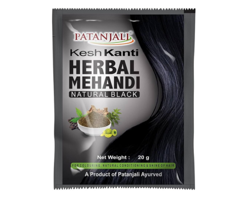 Patanjali kesh kanti herbal mehandi(natural black) pack of 6