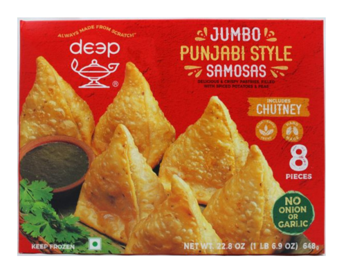 Deep jumbo pundabi style samosas (8pc pack)