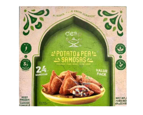 Potato and pea samosas