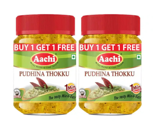 Aachi pudhina thokku rice paste - 200 gm (7 oz) [buy 1 get 1 free]