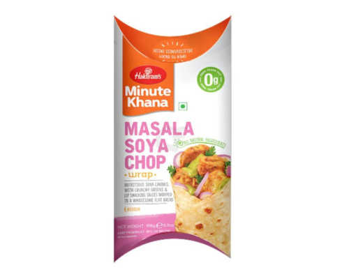Masala soya chop wrap