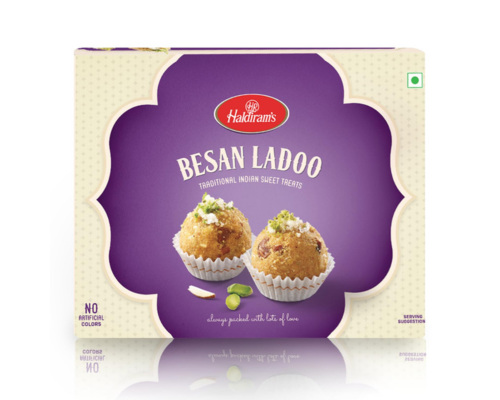 Haldiram besan ladoo (freshly packed) 400 gram
