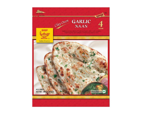 Deep garlic naan 4pc pack