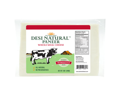 Desi natural paneer (whole milk)