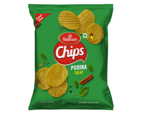 Haldiram pudina treat chips 120 gm