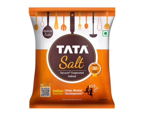 Tata salt  1 kg - (1000 grams pack) - 35.27 oz - india - vacuum evaporated iodised salt - vegetarian