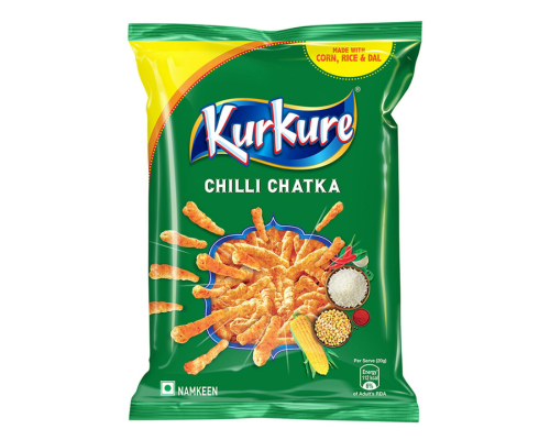 Kurkure namkeen - chilli chatka - 94 g pack - india