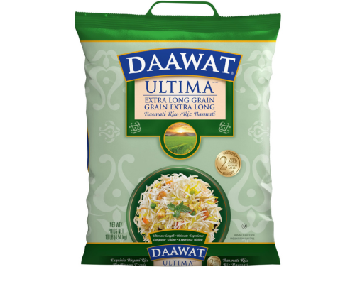 Daawat ultima extra long grain basmati rice  2-years aged  10lbs