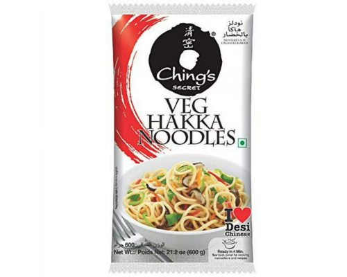 Ching s secret hakka veg noodles  made with 100% durum wheat/ 600g.  21.1oz. value pack!