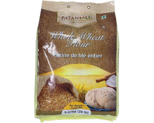 Patanjali whole wheat atta 20 lb