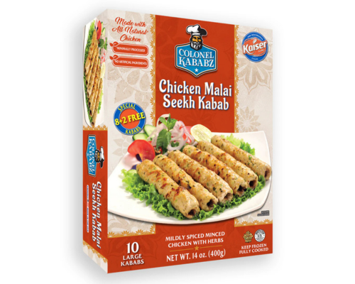 Chicken malai seekh kabab