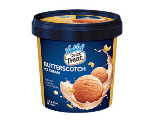 Vadilal butterscotch ice cream 100gm