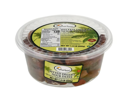 Pitted deglet nour dates