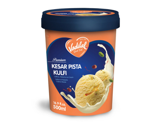 Vadilal kesar pista kulfi 500 ml