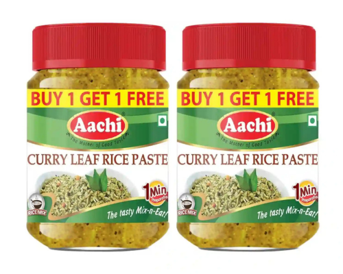 Aachi curry leaf rice paste - 200 gm (7 oz) [buy 1 get 1 free]
