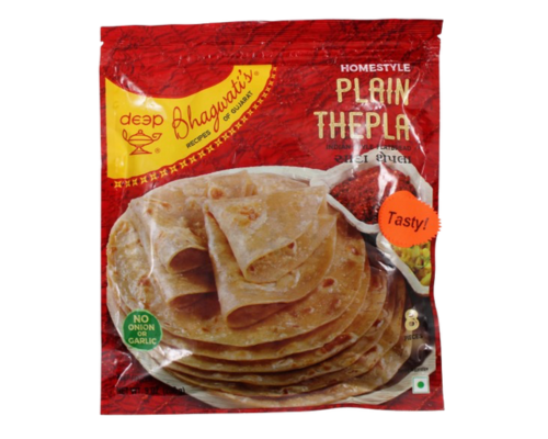 Deep bhagwati's plain thepla homestyle (8pc pack)