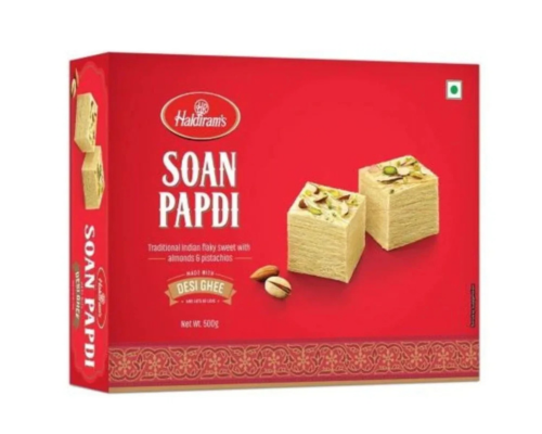 Haldirams soan papdi made with desi ghee 500g