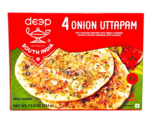 Deep onion uttapam (4pc pack)